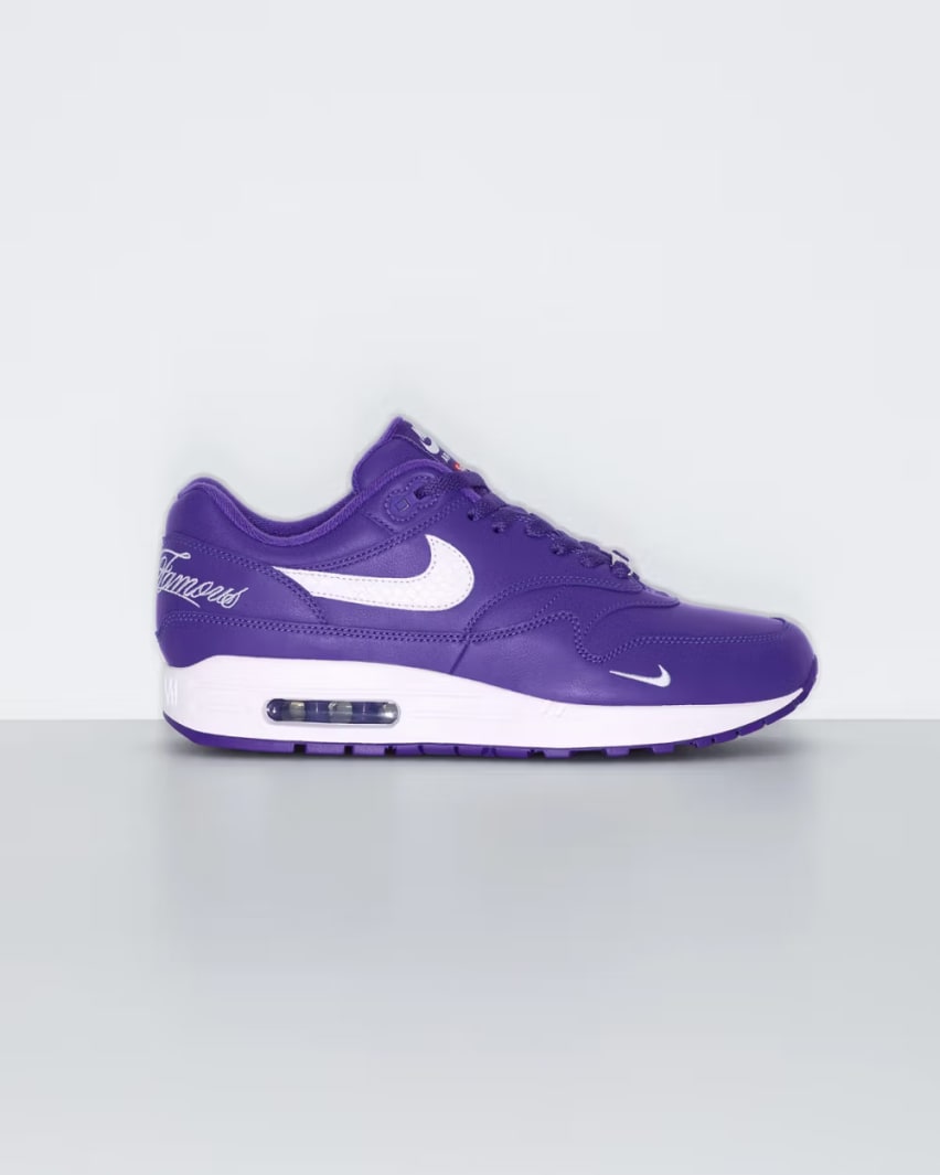 Supreme x Nike Air Max 1 Varsity Purple Foto 3