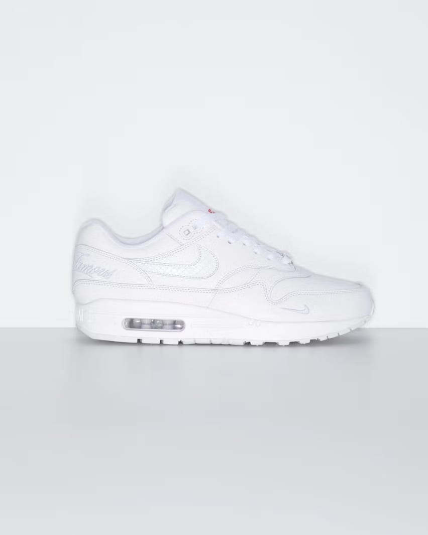 Supreme x Nike Air Max 1 White Foto 2