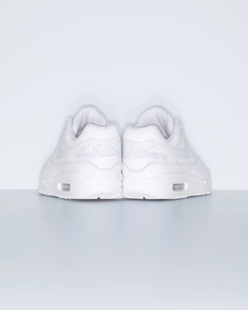 Supreme x Nike Air Max 1 White Foto 4