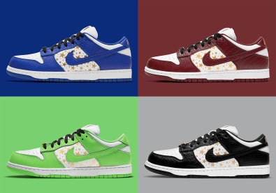 Op 4 Maart droppen Supreme en Nike maar liefst vier Supreme x Nike Dunk Low colorways