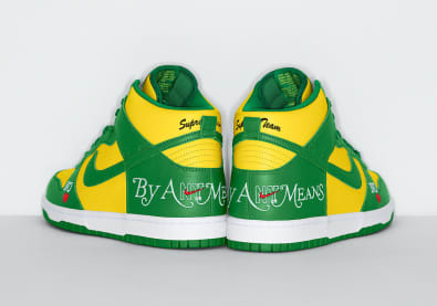 Supreme x Nike SB Dunk High By Any Means Green Foto 3