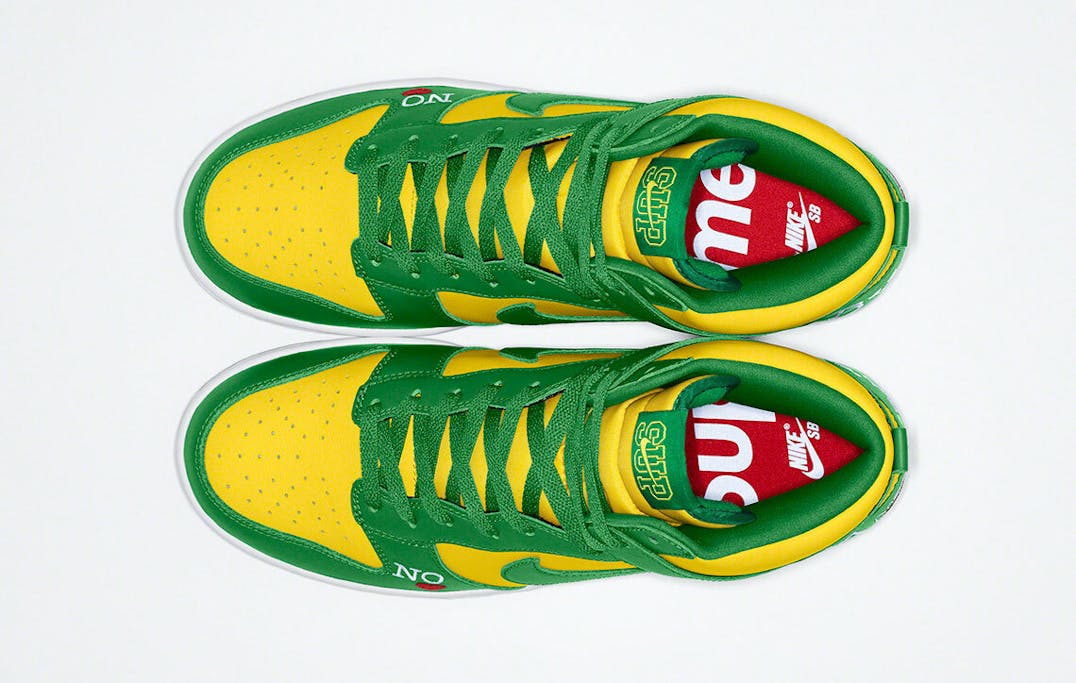 Supreme x Nike SB Dunk High By Any Means Green Foto 4