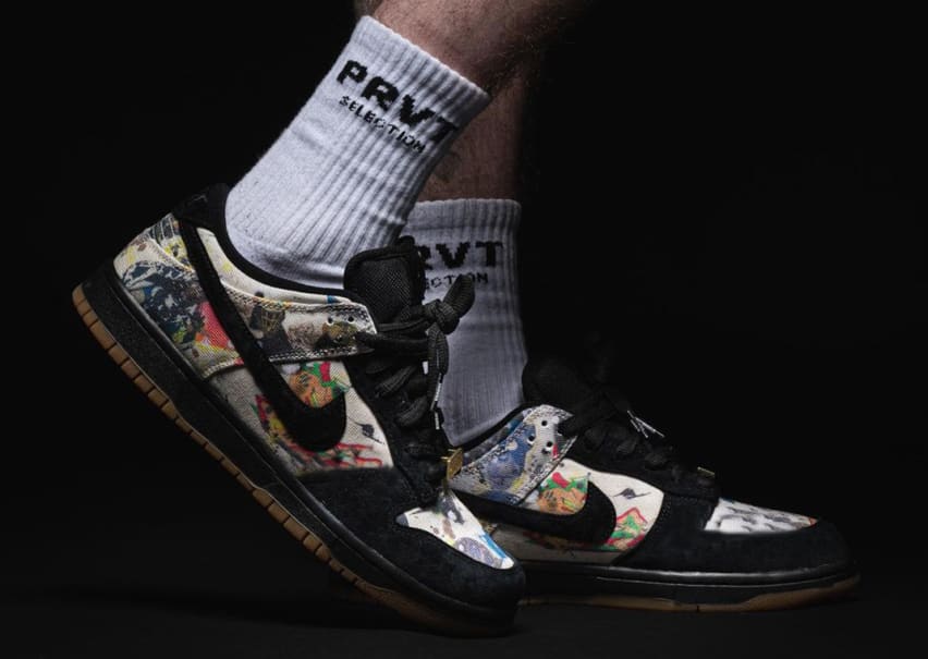 Supreme x Nike SB Dunk Low Rammellzee Foto 5