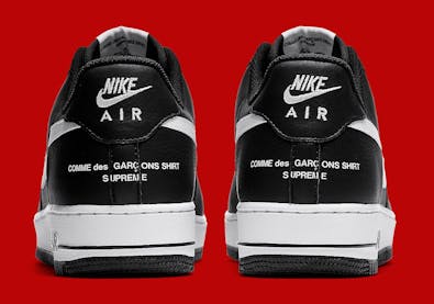 Supreme, COMME des Garçons SHIRT en Nike komen met Air Force 1 “Split Swoosh”