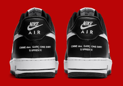 Supreme, COMME des Garçons SHIRT en Nike komen met Air Force 1 “Split Swoosh”