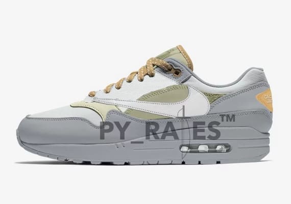 Travis Scott Grey Haze Light Silver Celadon Canvas