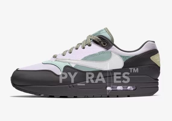 Travis Scott Nike Air Max 1 Off Noir Cave Stone Dusty Sage Celadon