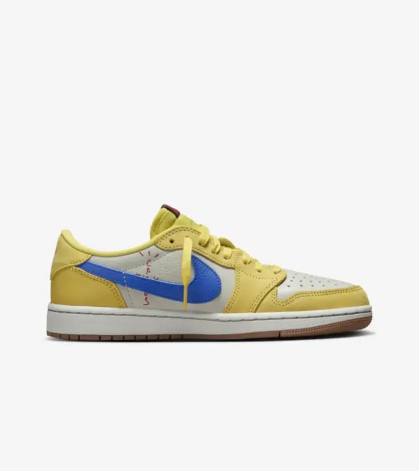 Travis Scott x Air Jordan 1 Low OG Wmns Canary Foto 2