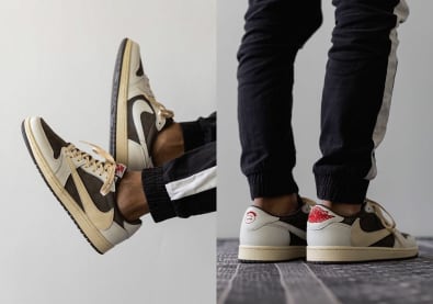 Travis Scott x Air Jordan 1 Low Reverse Mocha Foto 3