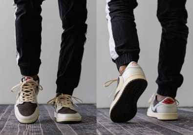 Travis Scott x Air Jordan 1 Low Reverse Mocha Foto 4