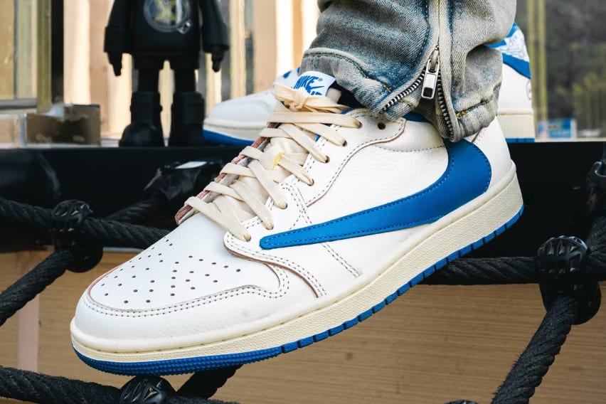 Travis Scott x Fragment x Air Jordan 1 Low OG Military Blue