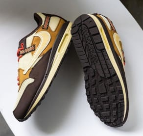 Travis Scott x Nike Air Max 1 Baroque Brown Foto 6