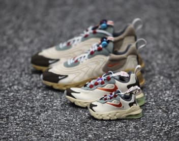 De Travis Scott x Nike Air Max 270 React Cactus Trails dropt voor de hele familie