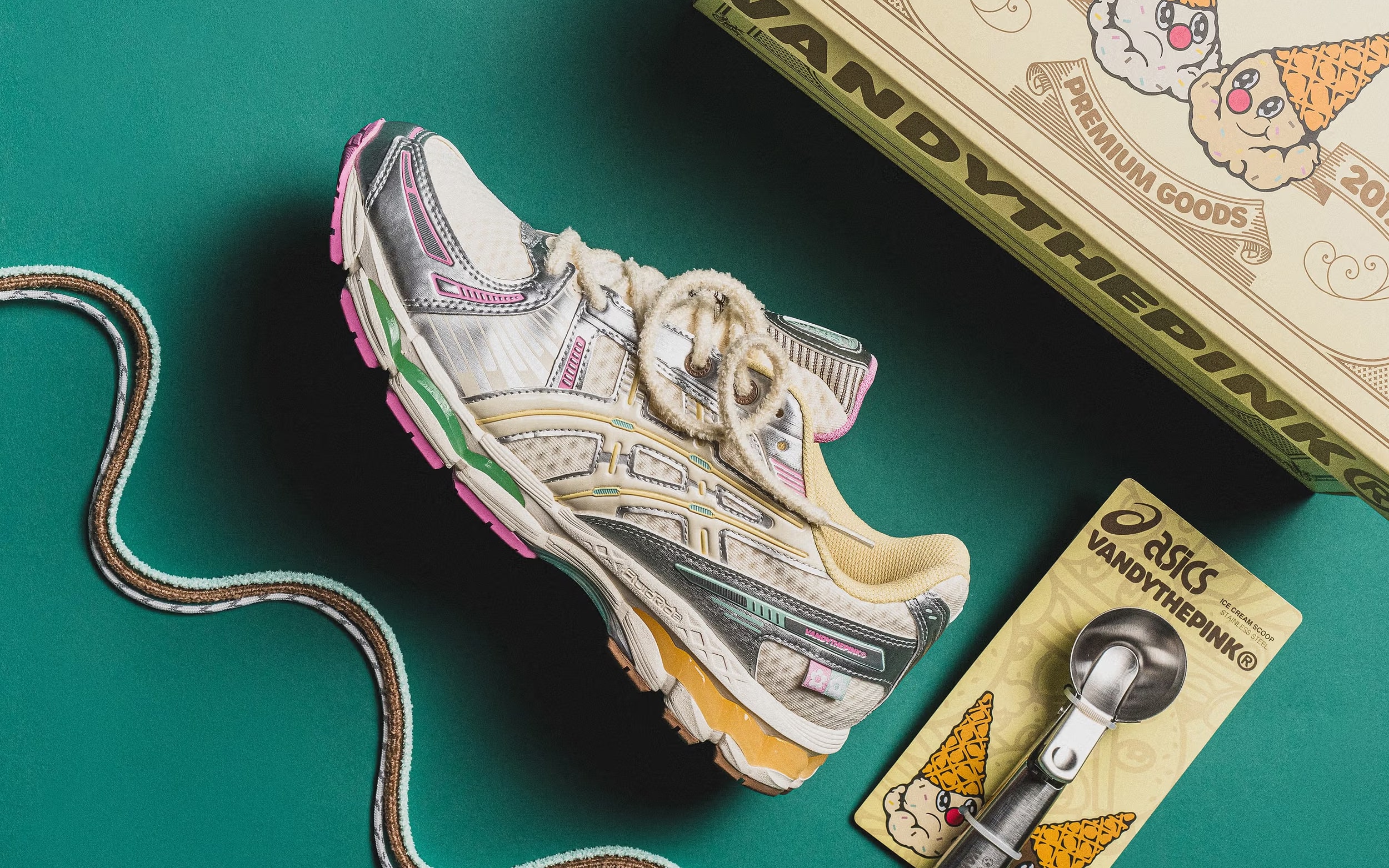 VANDYTHEPINK x Asics Gel Kayano 12 1 Antique White Vanilla