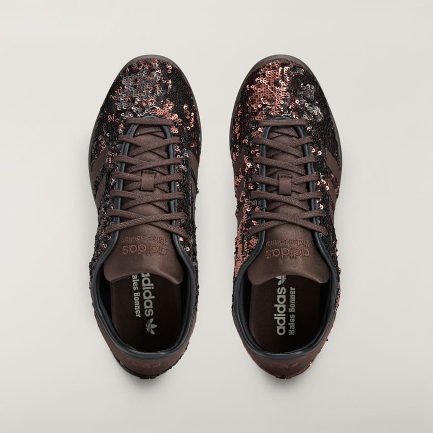 Wales Bonner x Adidas Karintha Sequin Dark Brown FOTO 1