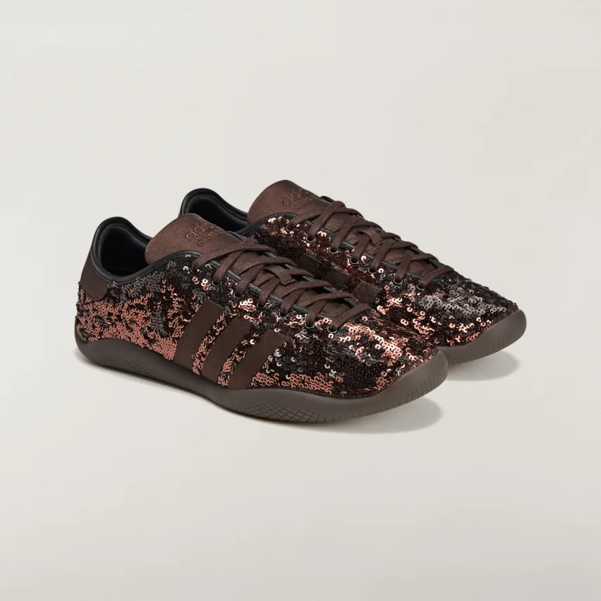 Wales Bonner x Adidas Karintha Sequin Dark Brown FOTO 2