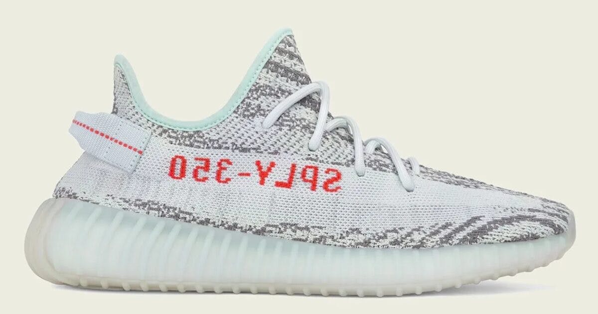 yeezy blue tint back