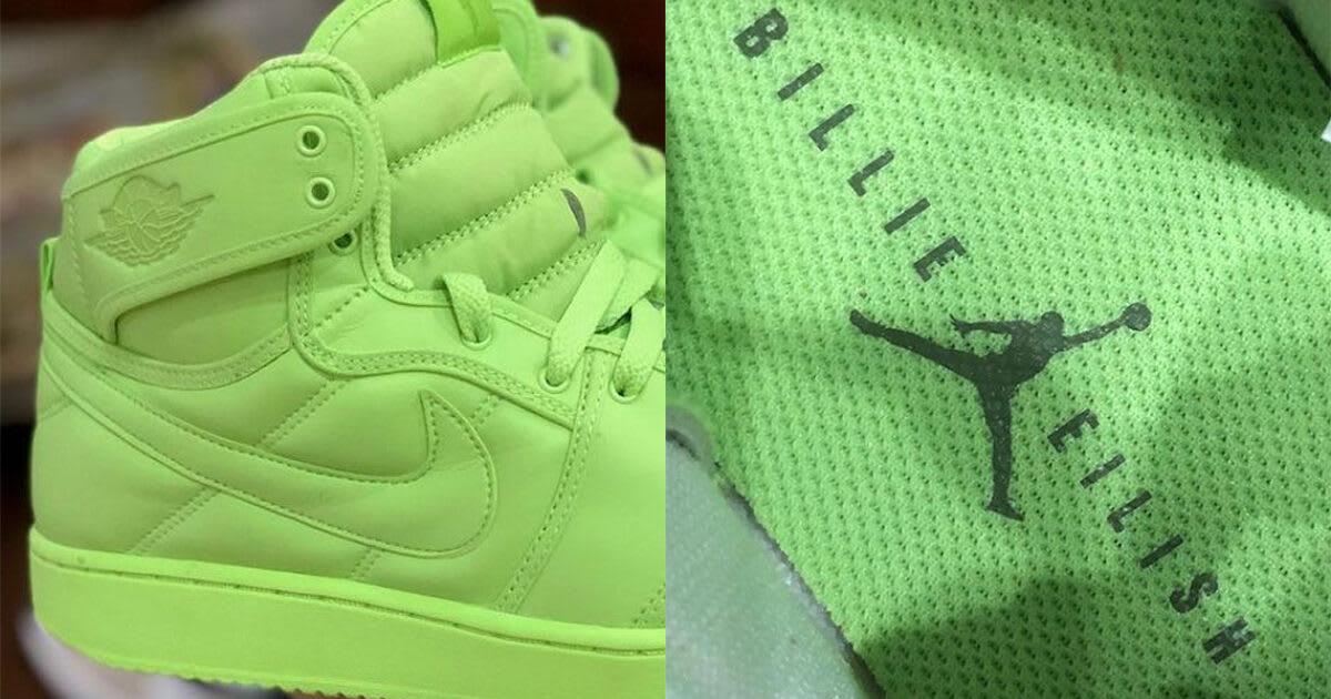 billie eilish x air jordan 1 high ko volt