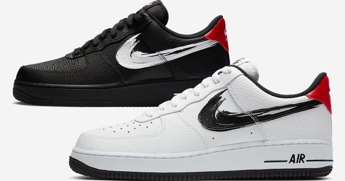 nike air force one brushstroke