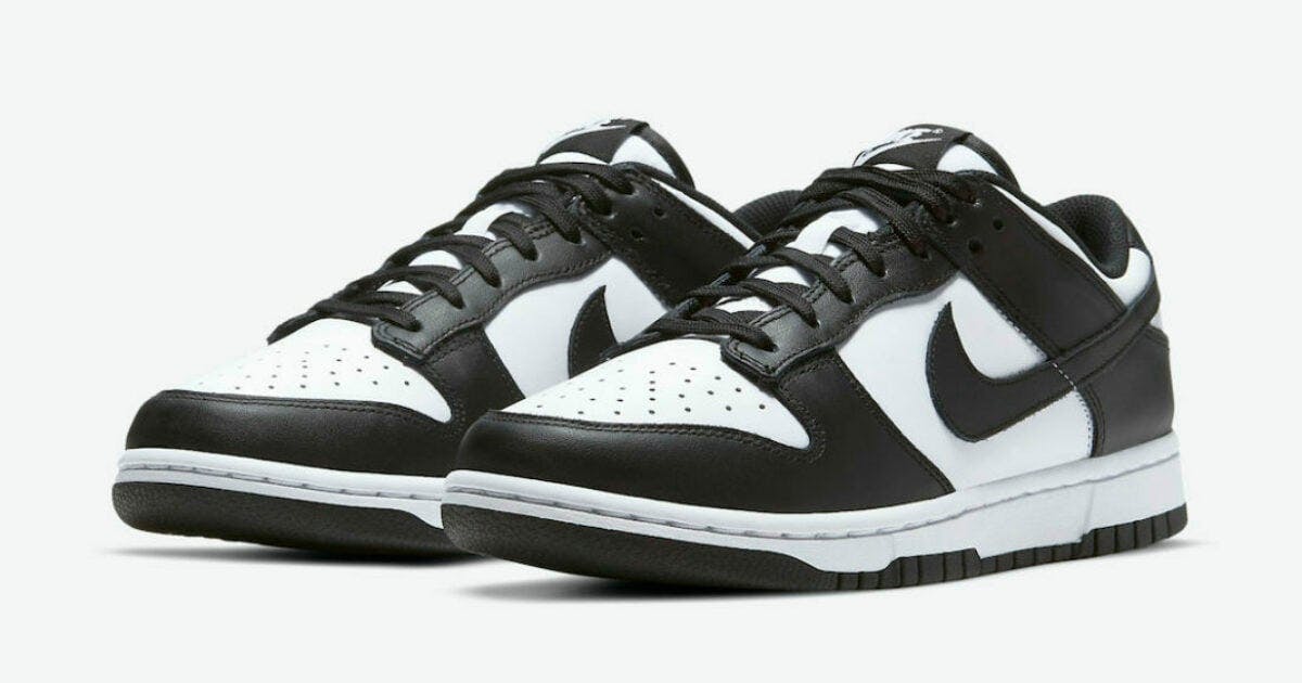 nike dunks black grey and white