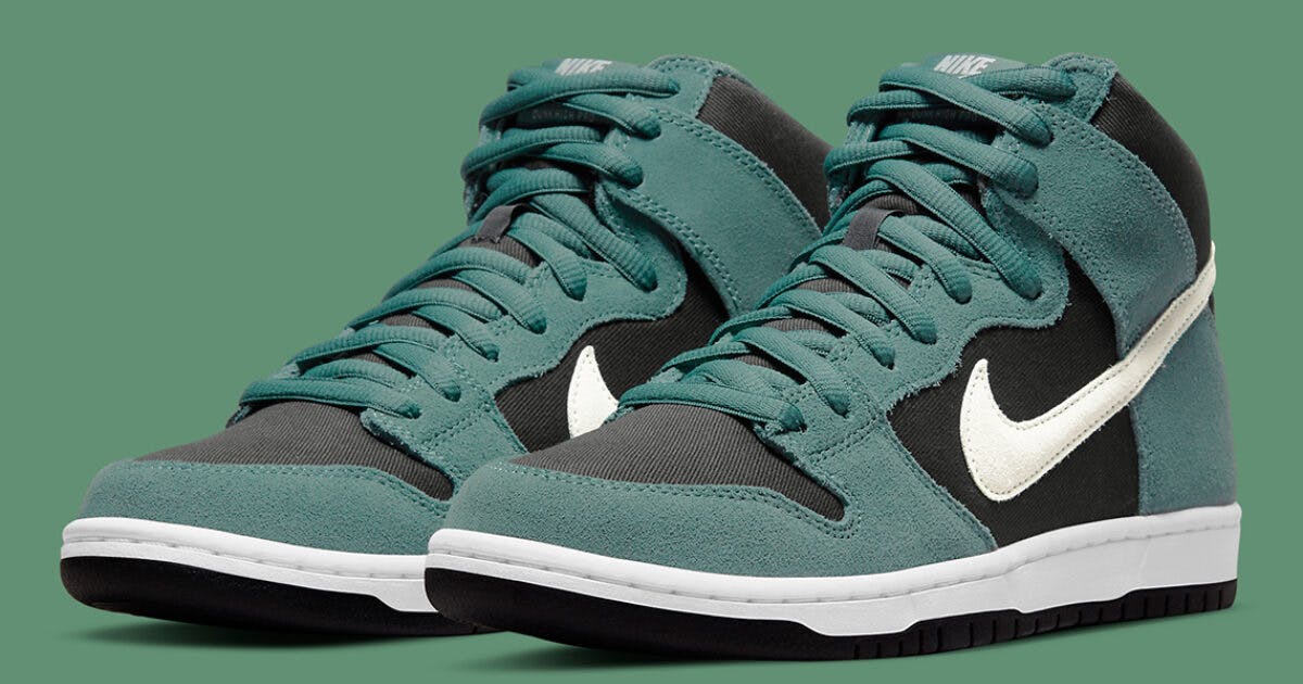 jordan dunk high green