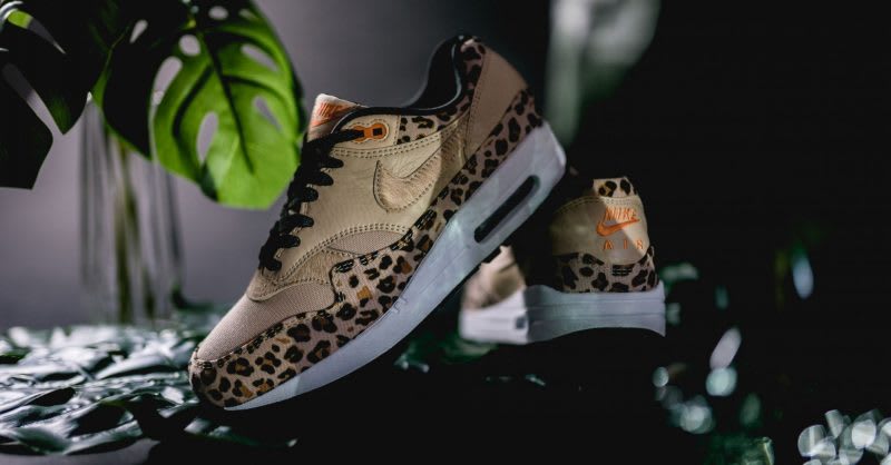 air max with leopard print