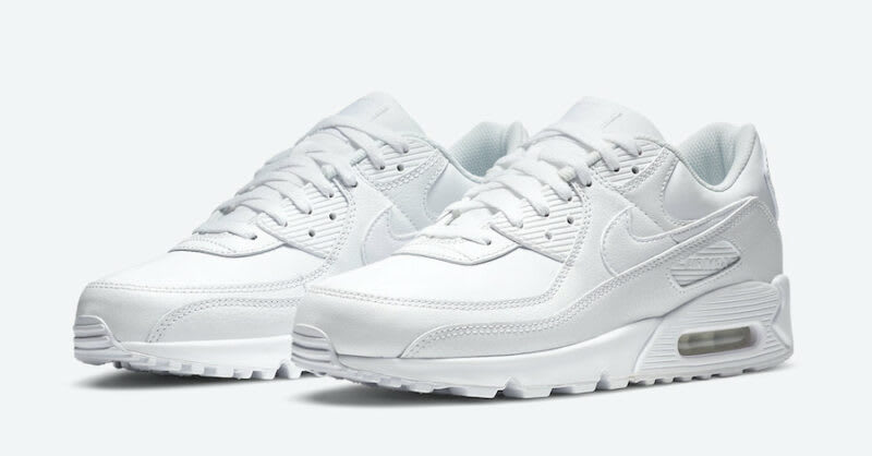 nike air max 90 triple white womens