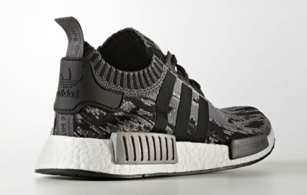 Aankomende release: Adidas NMD R1 Primeknit Glitch Camo Black Grey