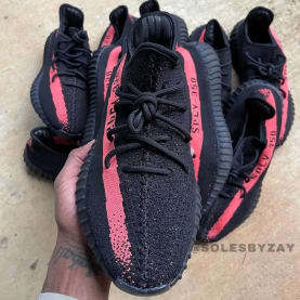 Adidas Yeezy Boost 350 V2 Red Stripe Foto 2