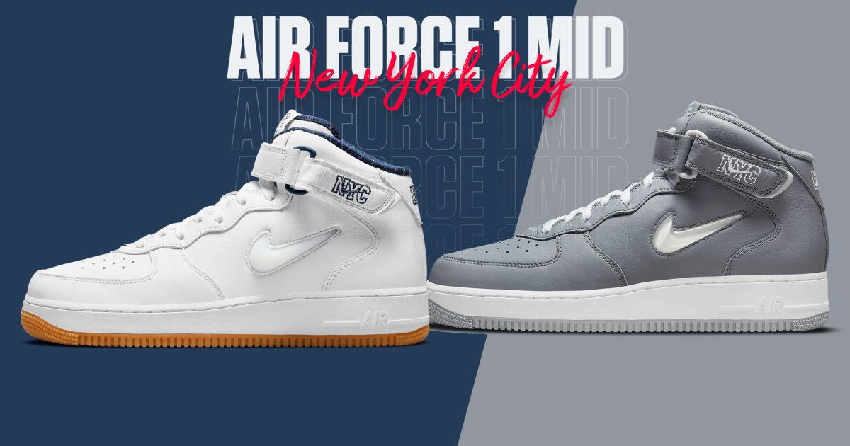 De Air Force 1 Mid Jewel NYC krijgt een Cool Grey en⦠| Sneaker Squad