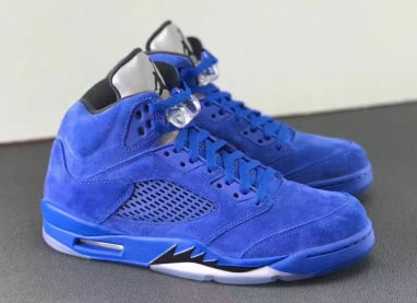 De Air Jordan 5 Blue Suede Is Vanaf September Verkrijgbaar