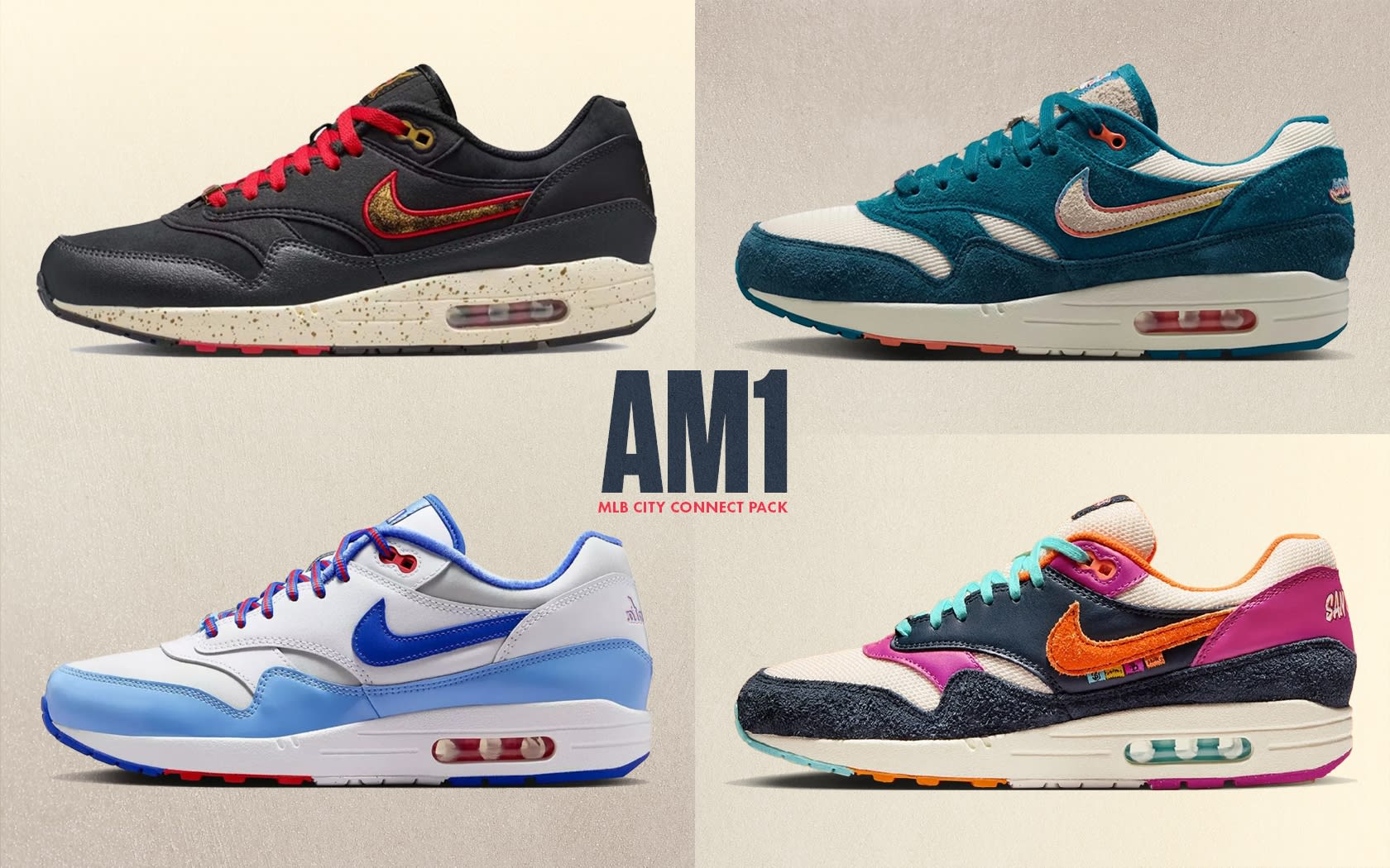 Nike air max 1 MLB City Connect pack part one