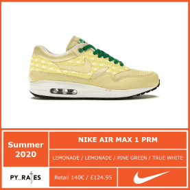 Gaat de Nike Air Max 1 "Lemonade" deze zomer een comeback maken?