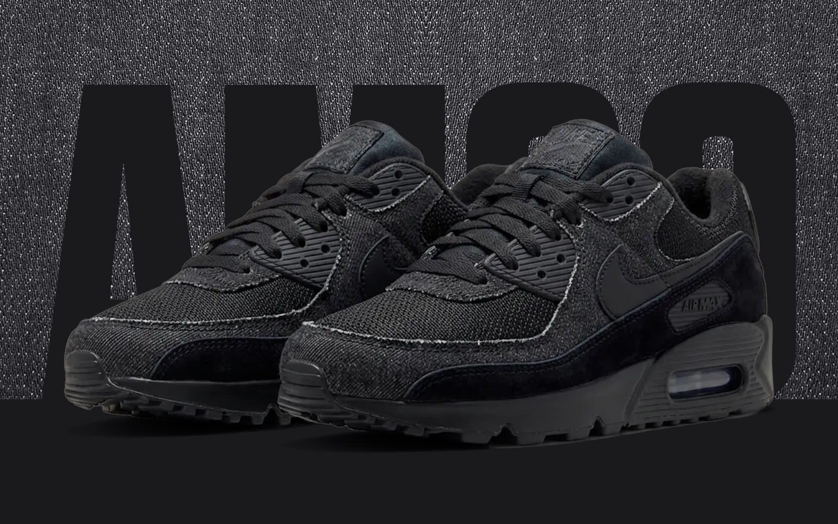 Nike air max 90 iii black denim iw6365 001