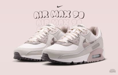 Nike air max 90 wmns light pink snakeskin hv4915 100