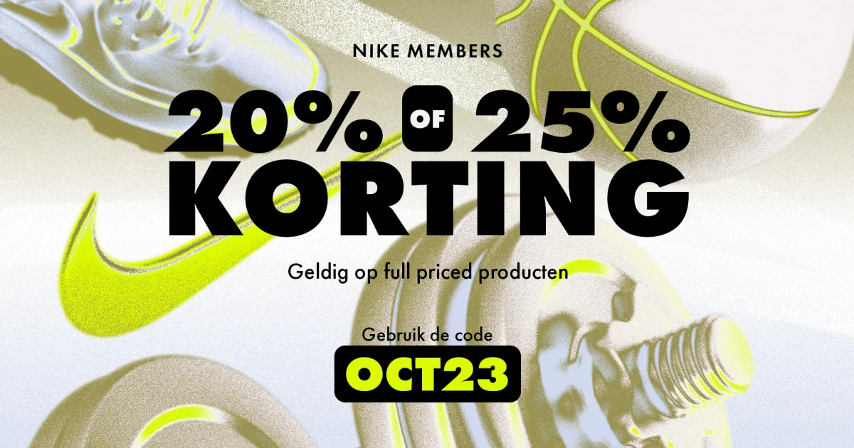 Scoor nu als Nike Member tijdelijk 20 of 25% korting… | Sneaker Squad