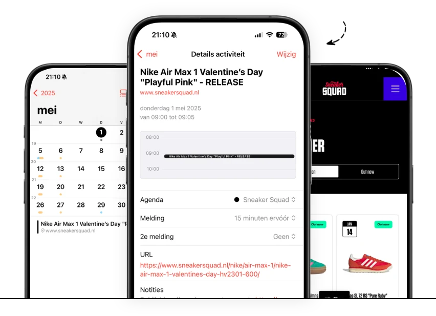 Agenda subscription sneaker release sneaker squad