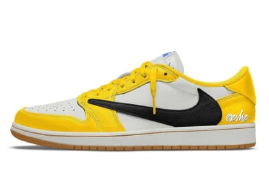 Travis Scott x Air Jordan 1 Low OG Wmns Canary Foto 2