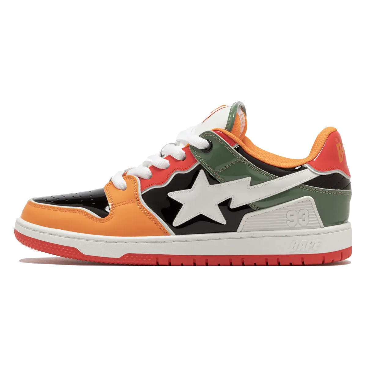 BAPE New Sk8 Sta #2 M1 "Orange Black Green"