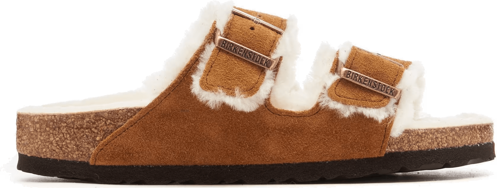 BIRKENSTOCK Arizona Shearling Suede Leather Narrow