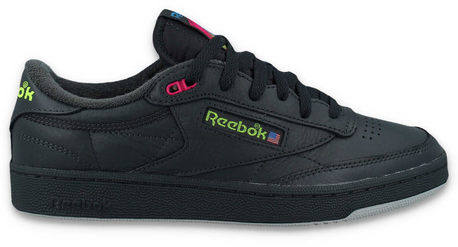 Reebok Club C 85 Vintage Black Pink Green