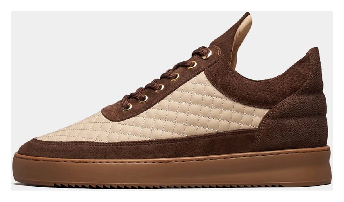 Filling Pieces Low Top Quilted Brown