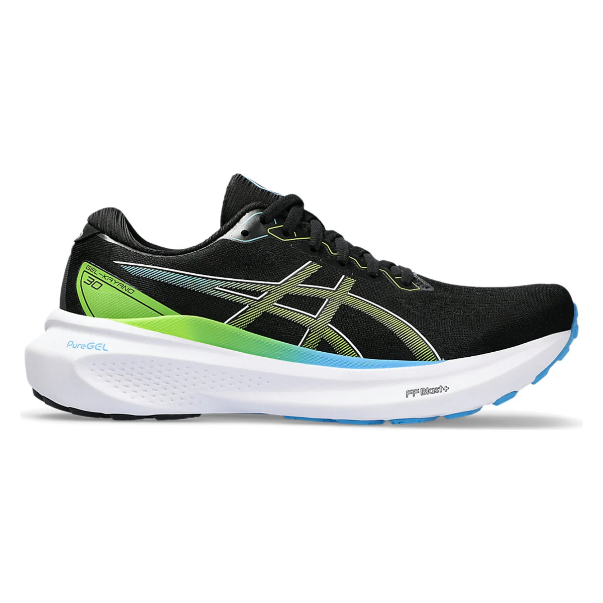 ASICS Gel-Kayano 30 Black Electric Lime