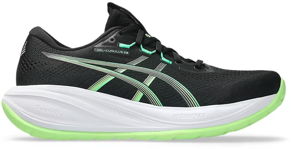 ASICS Gel-Cumulus  28 "Black Illuminate Green"