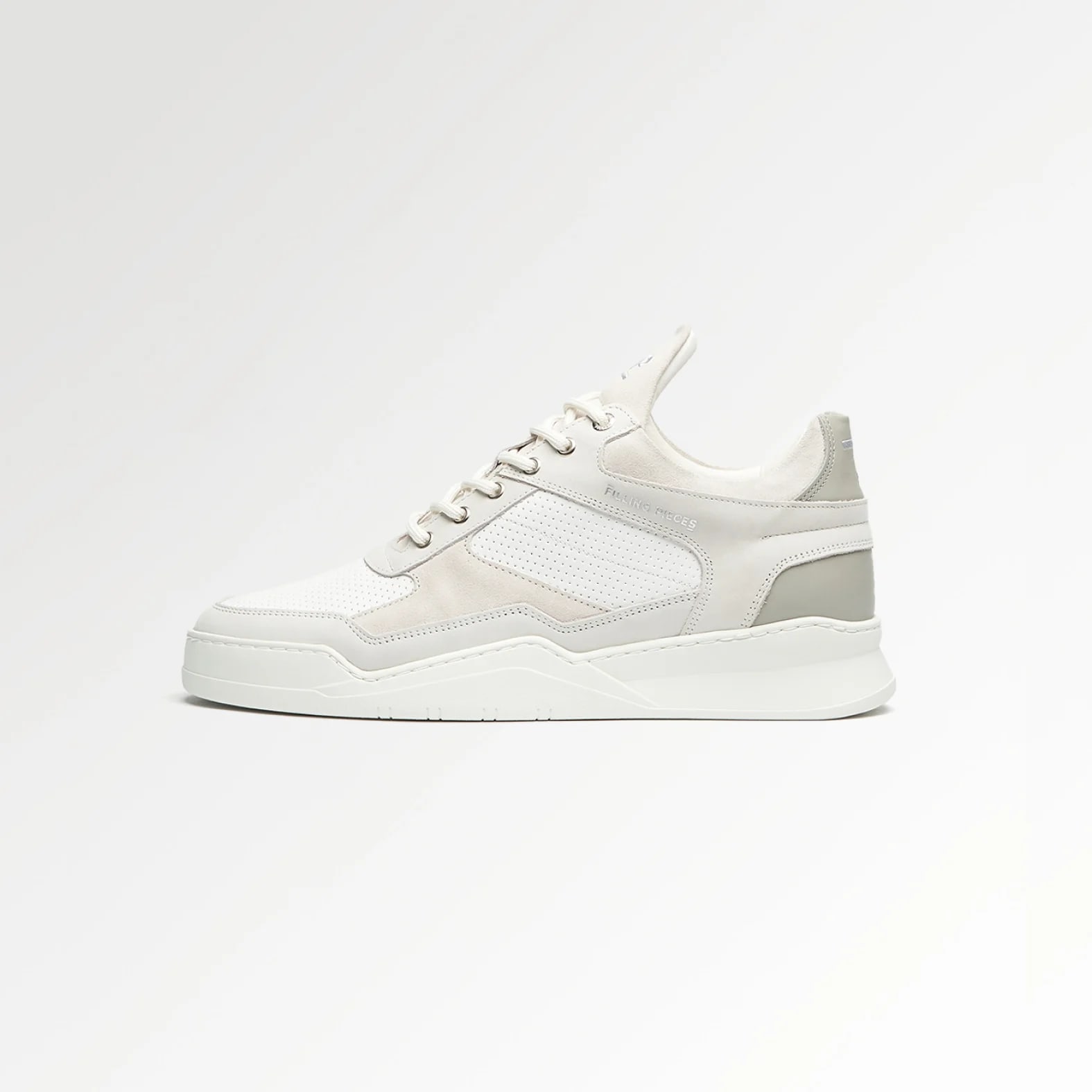 Filling Pieces Low Top Ghost Paneled White