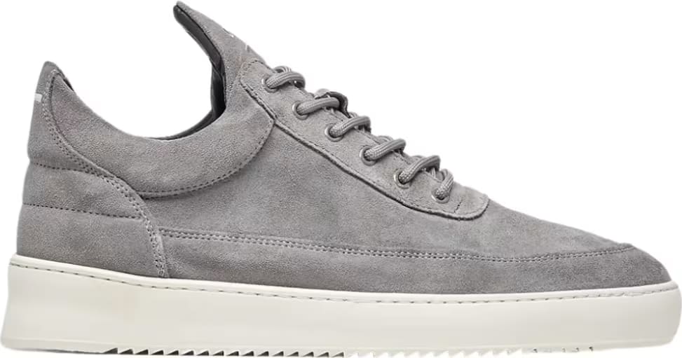Filling Pieces Low Top Suede Organic Grey