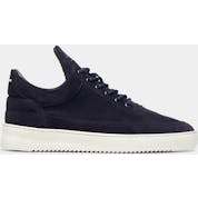 Filling Pieces Low Top Suede Organic Navy
