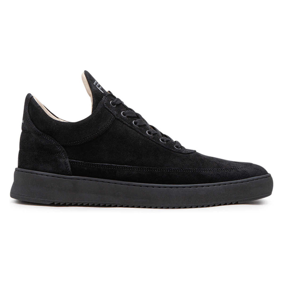 Filling Pieces Low Top Suede All Black