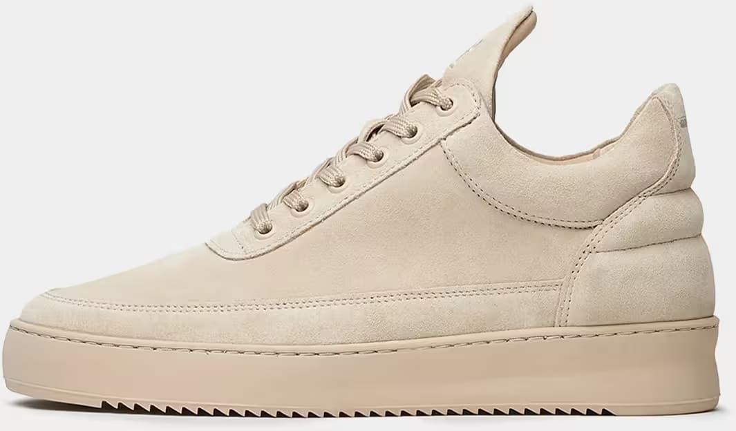 Filling Pieces Low Top Suede All Beige