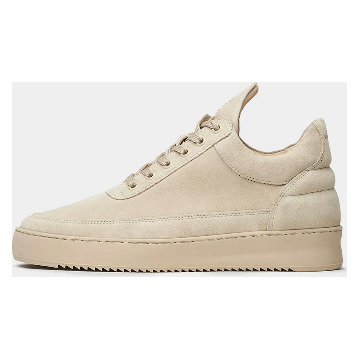 Filling Pieces Low Top Suede All Beige